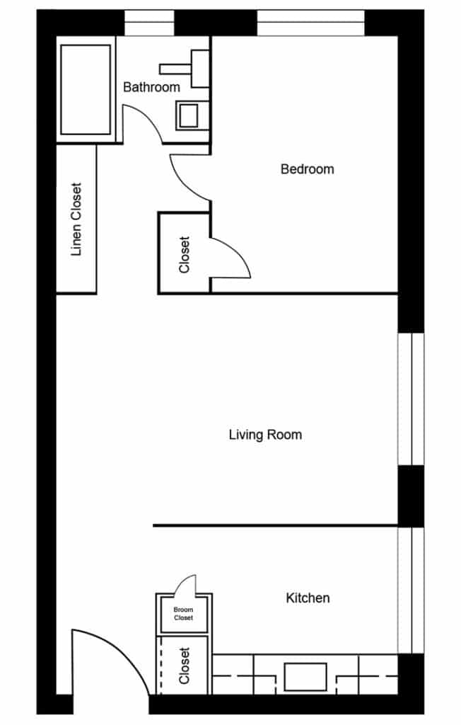 1 Bedroom, Suite B